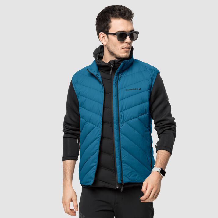 Chaleco Pluma Jack Wolfskin Athletic Hombre Azul Marino Mexico-2481165